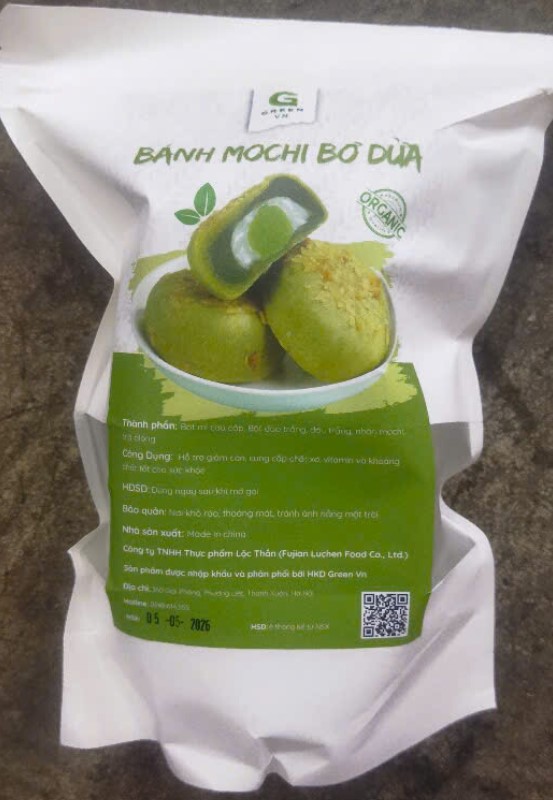 BÁNH MOCHI BƠ DỪA GREEN 300g